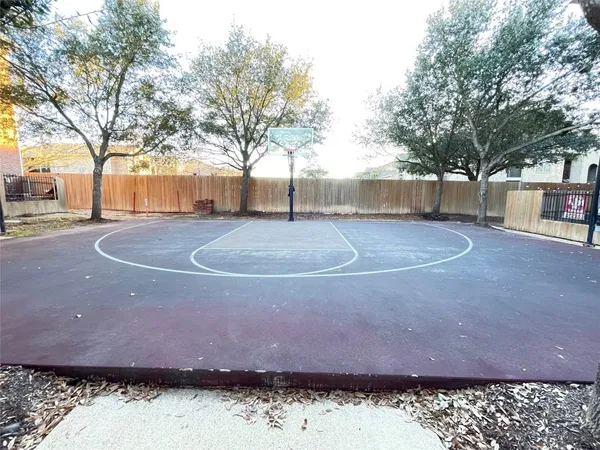 a view of a basketball court