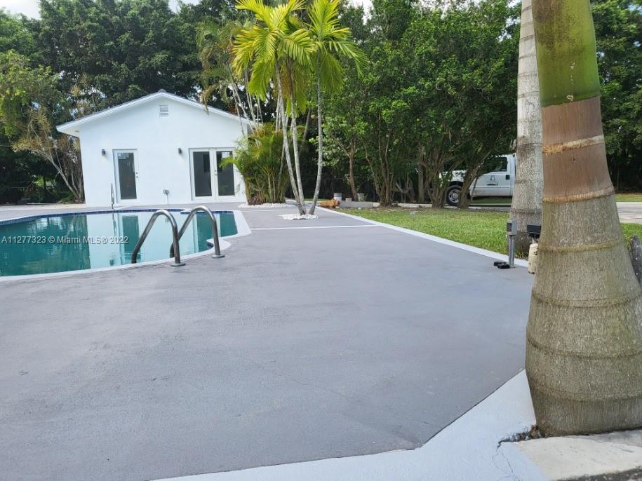 35220 Southwest 213th Avenue Homestead, FL 33034 - Photo 5 of 46 POOL HOUSE WITH POOL VIEW & NEW POOL DECK