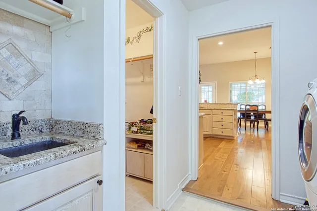 a view of an empty room