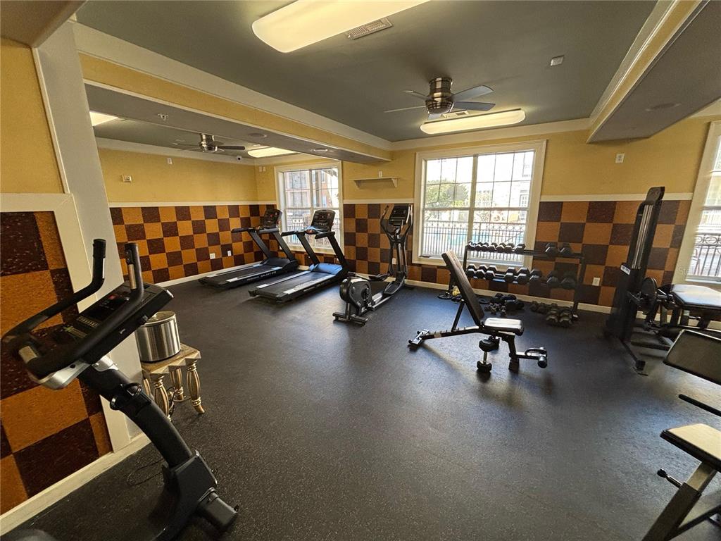 4221 West Spruce Street, Unit 1418 Tampa, FL 33607 - Photo 21 of 22 a view of a room with gym equipment