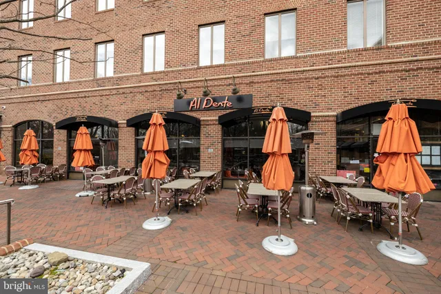 a view of a building on the street