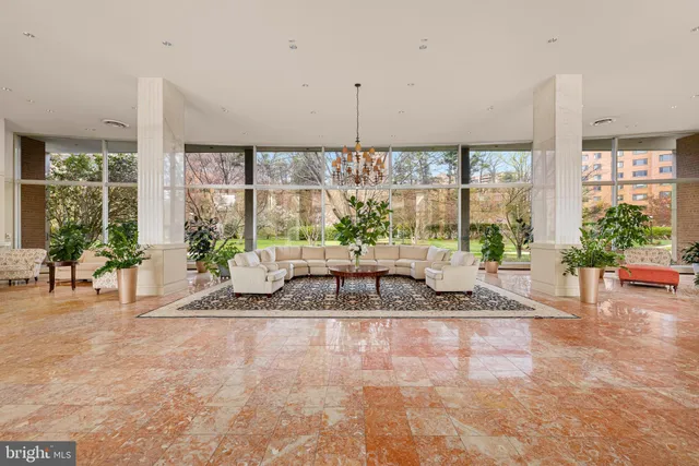 a living room filled with furniture