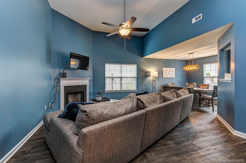 2736 Rustic Ridge Court Rock Hill, SC 29730 - Photo 12 of 23 a living room with furniture a fireplace and a flat screen tv