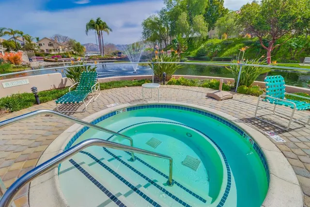 a view of a lake with houses