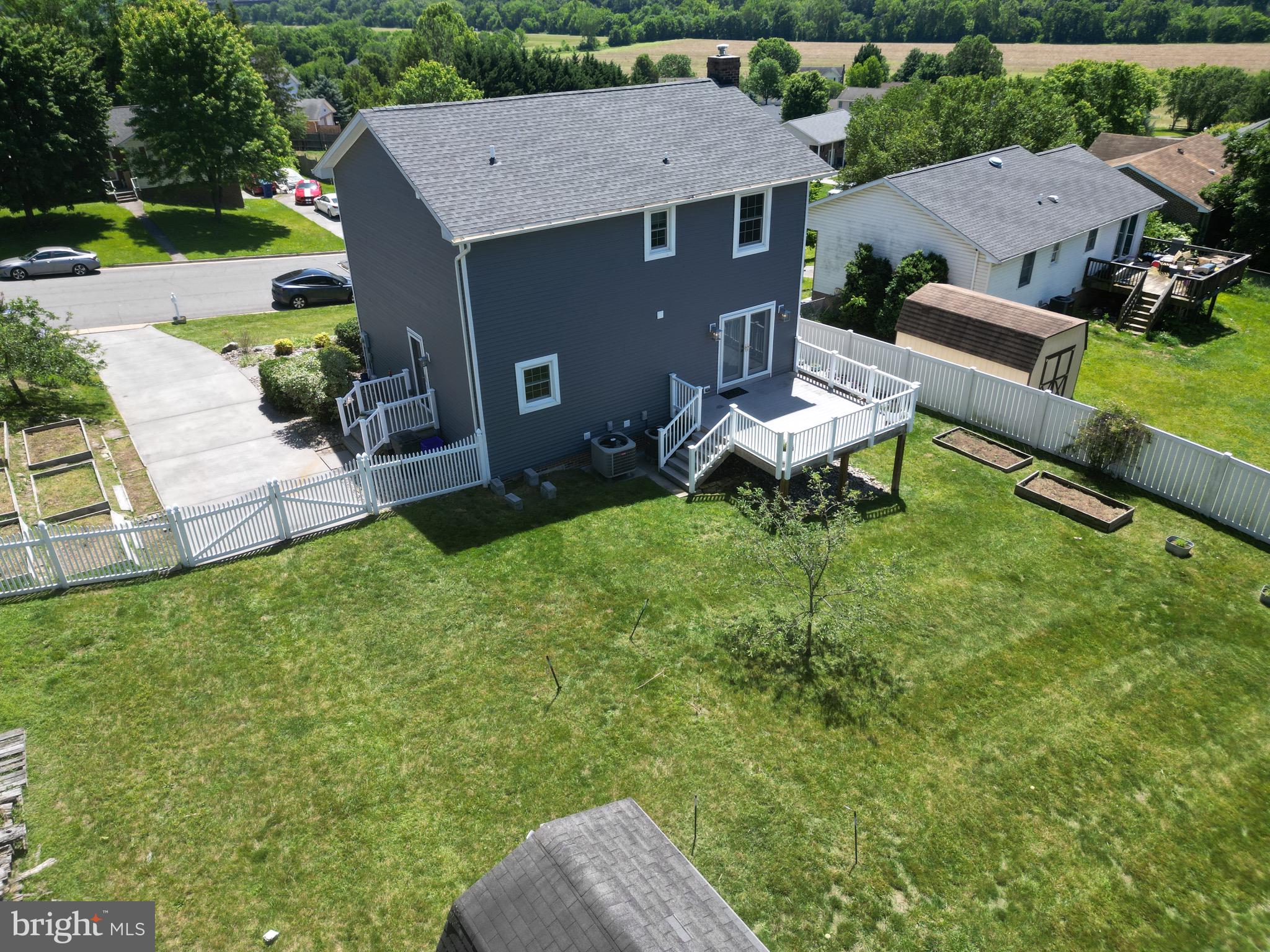 1185 Kesler Road Front Royal, VA 22630 - Photo 47 of 51 an aerial view of a house having patio with a garden