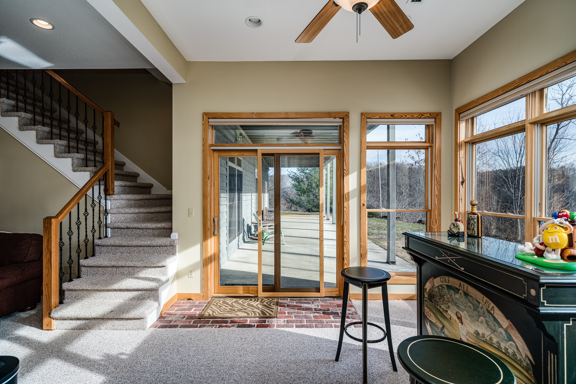 533 Mallard Pointe Road Byrdstown, TN 38549 - Photo 26 of 34 a room with gym equipment and a large window