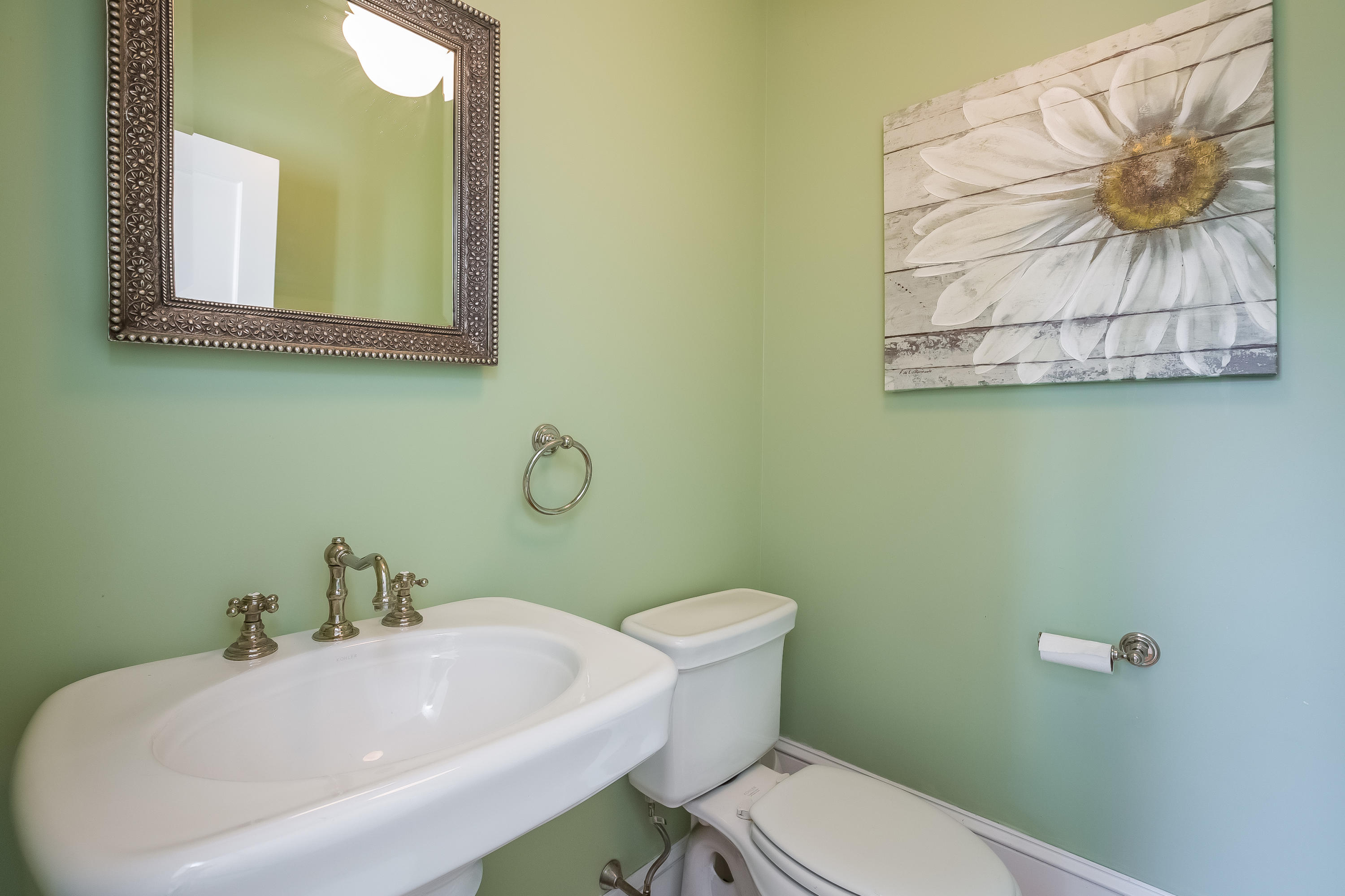 8 Garden City Road Darien, CT 06820 - Photo 21 of 30 a bathroom with a sink mirror and toilet