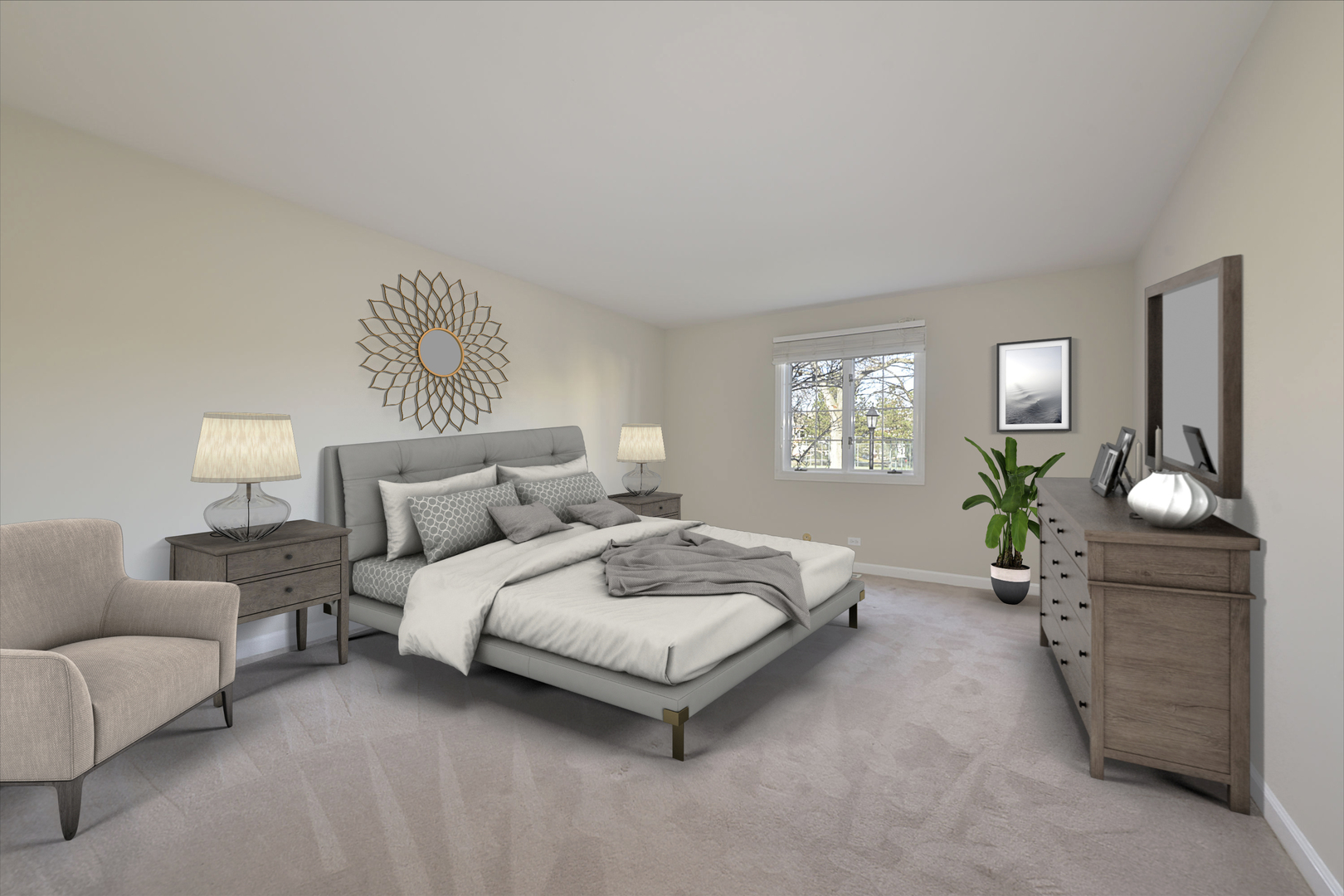 1479 West Shire Circle Inverness, IL 60067 - Photo 8 of 19 a spacious bedroom with a bed a table and chair