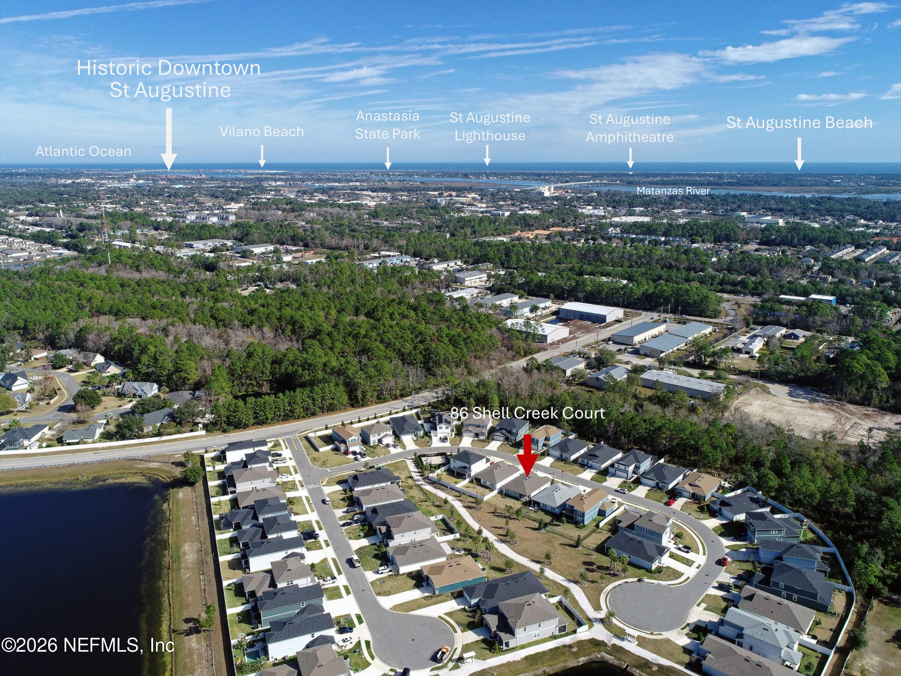 86 Shell Crk Court St. Augustine, FL 32086 - Photo 33 of 39 Aerial