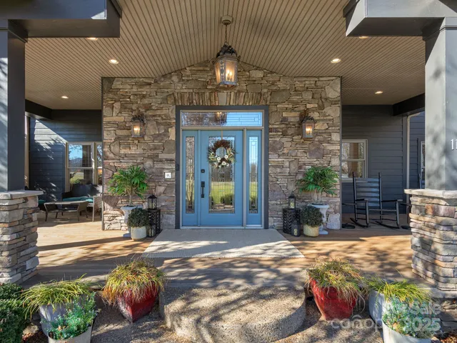 a view of a entryway door of the house