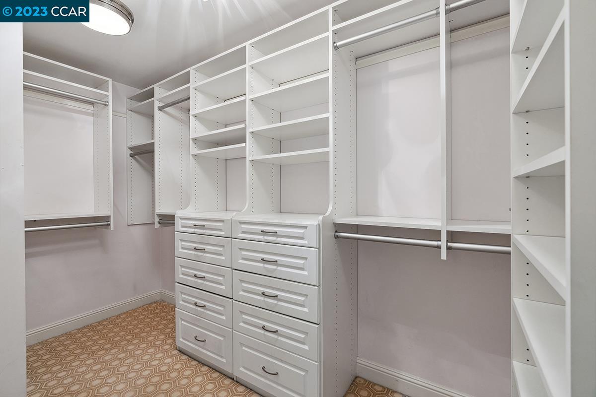Undisclosed Address Orinda, CA 94563 - Photo 30 of 53 a view of walk in closet with empty racks
