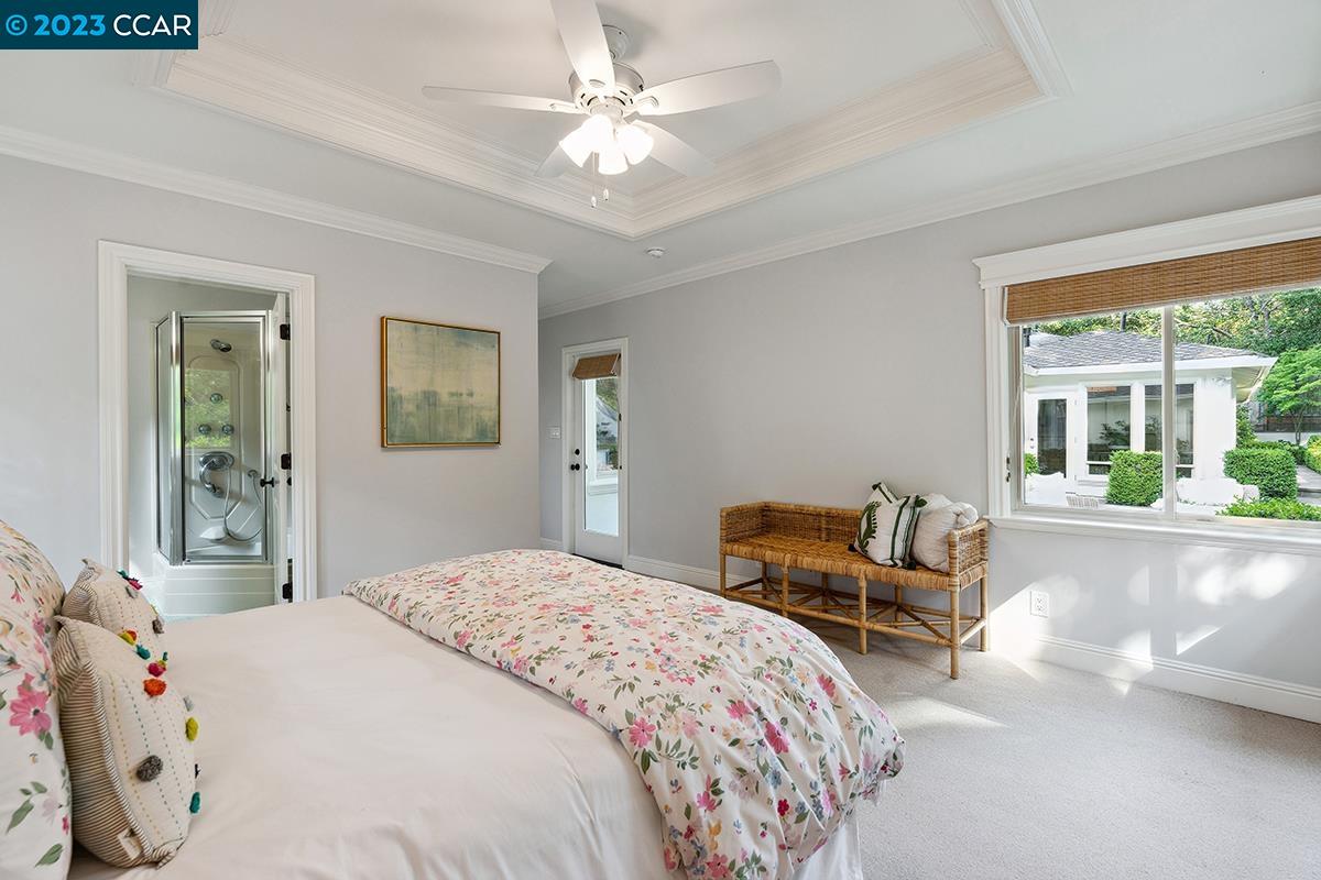 Undisclosed Address Orinda, CA 94563 - Photo 35 of 53 a bedroom with a bed and a large window with outer view