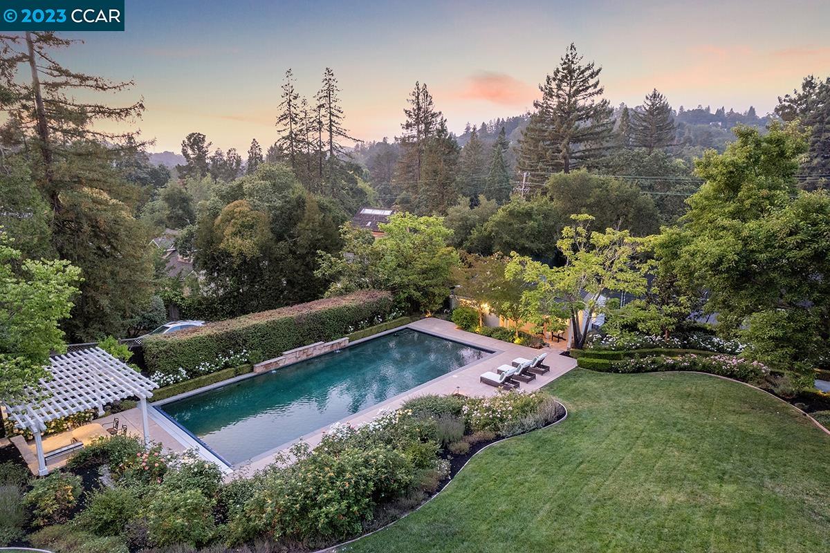 Undisclosed Address Orinda, CA 94563 - Photo 39 of 53 an aerial view of a house with a yard