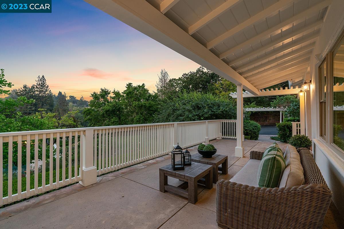 Undisclosed Address Orinda, CA 94563 - Photo 7 of 53 a view of balcony with furniture and a potted plant