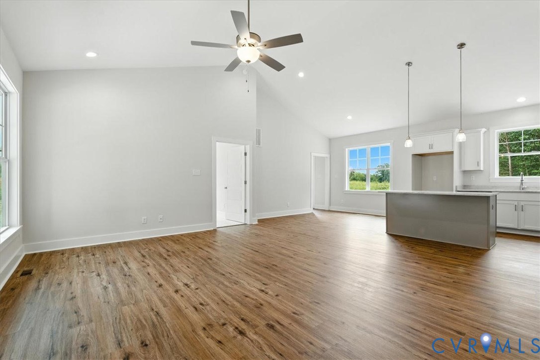3898 Horseshoe Road Appomattox, VA 24522 - Photo 5 of 32 a view of a kitchen with a sink and a stove top oven