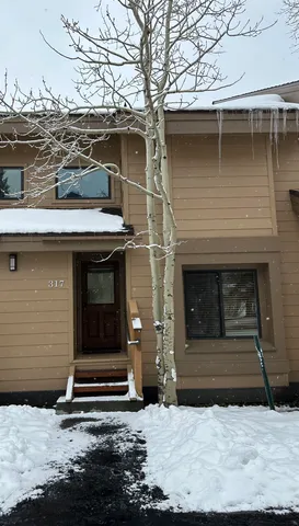 a view of front door