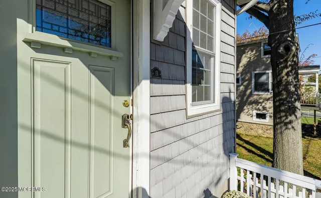 a view of a door with a glass door