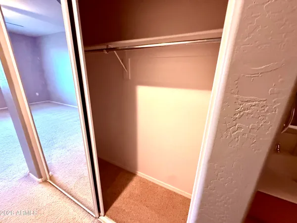 a bathroom with a toilet and a rug