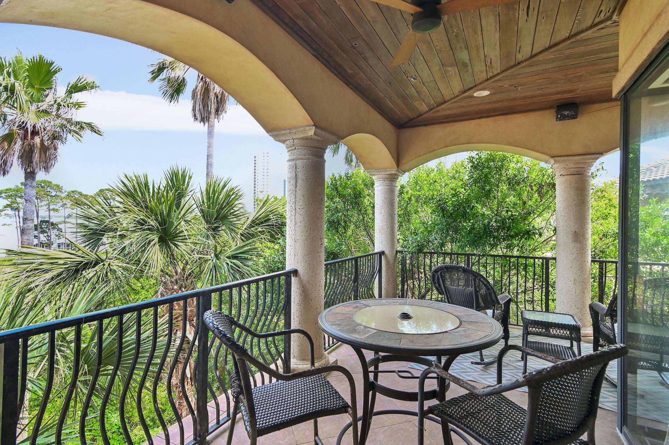 215 Rue St Tropez Miramar Beach, FL 32550 - Photo 37 of 46 a view of a balcony with furniture