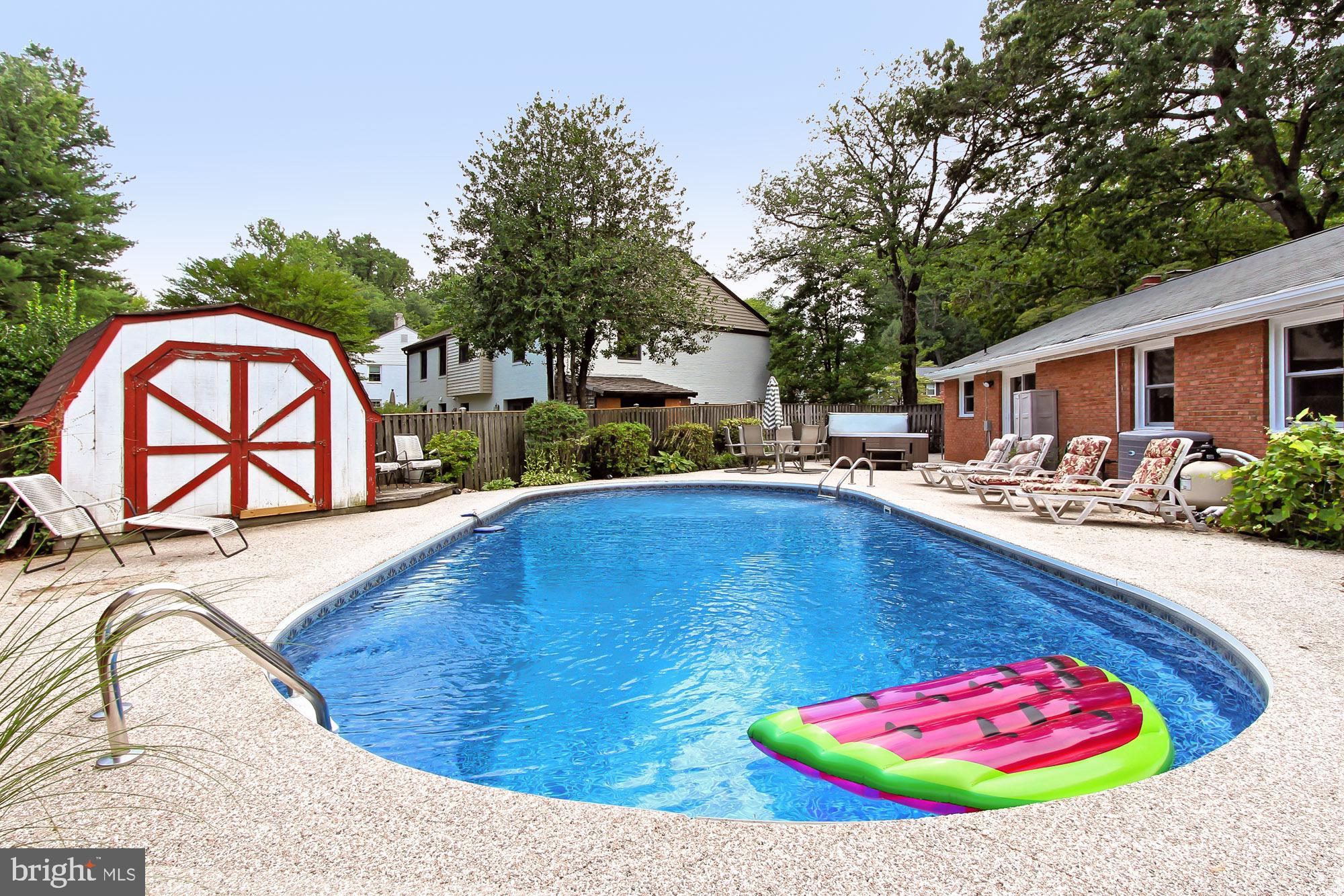 7845 Doane Court Springfield, VA 22152 - Photo 36 of 43 In-ground pool with new pump