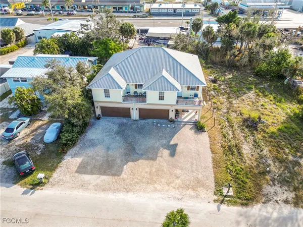 a aerial view of a house