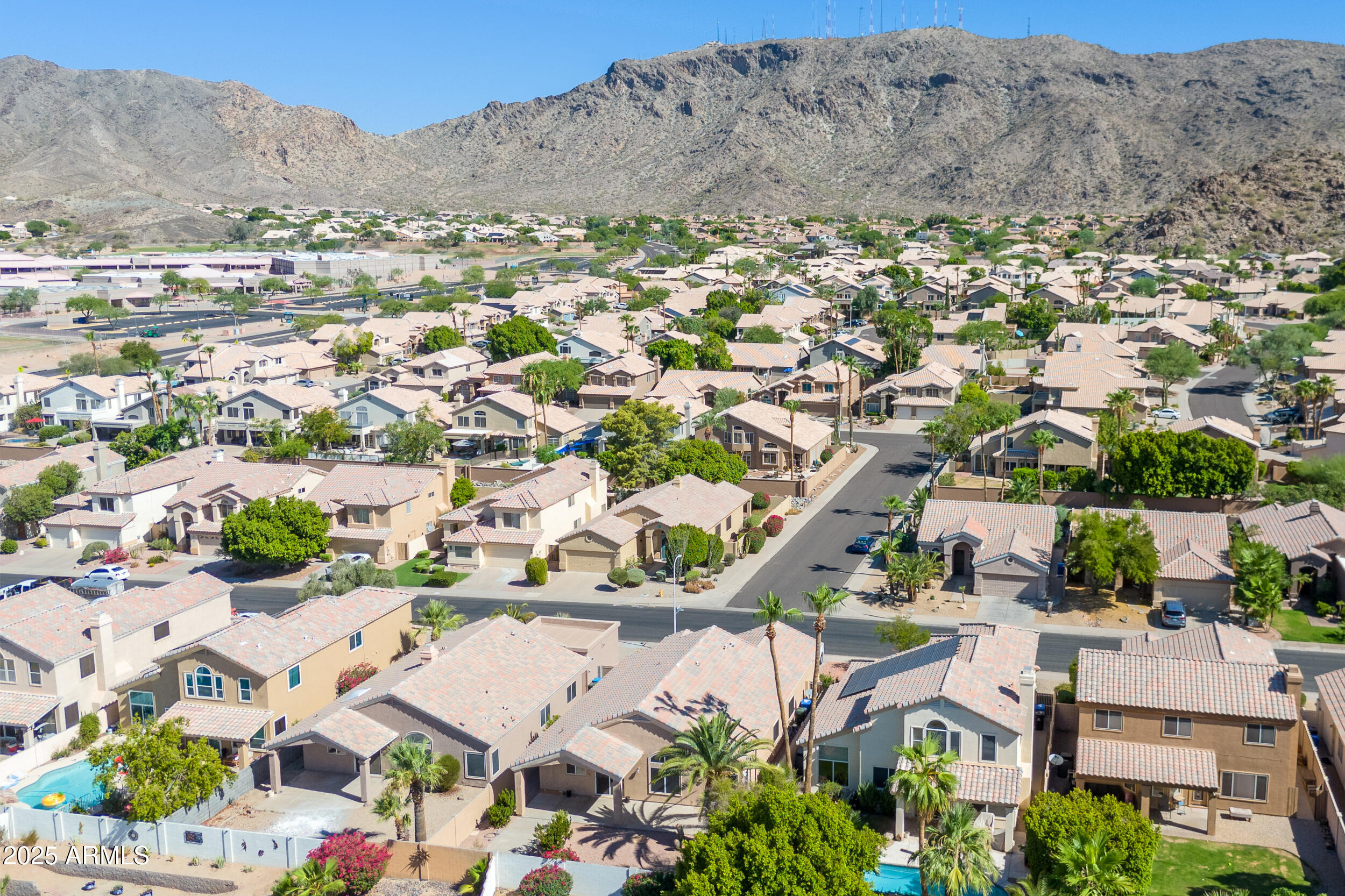 1349 East Sapium Way Phoenix, AZ 85048 - Photo 22 of 33 an aerial view of residential houses with outdoor space