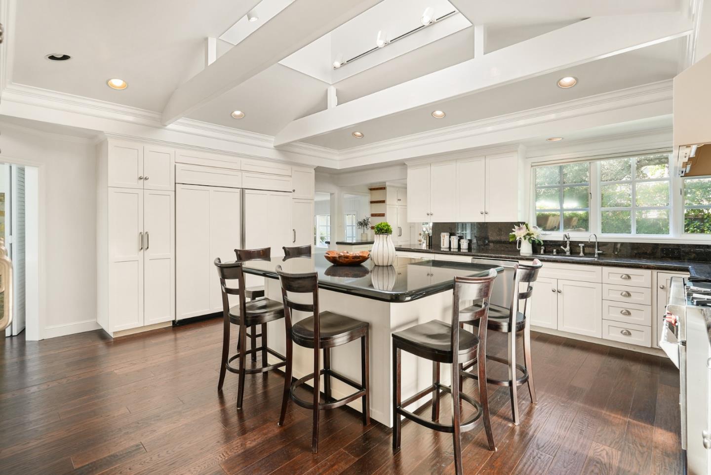 76 Catalpa Drive Atherton, CA 94027 - Photo 14 of 52 a view of a dining room with furniture and wooden floor