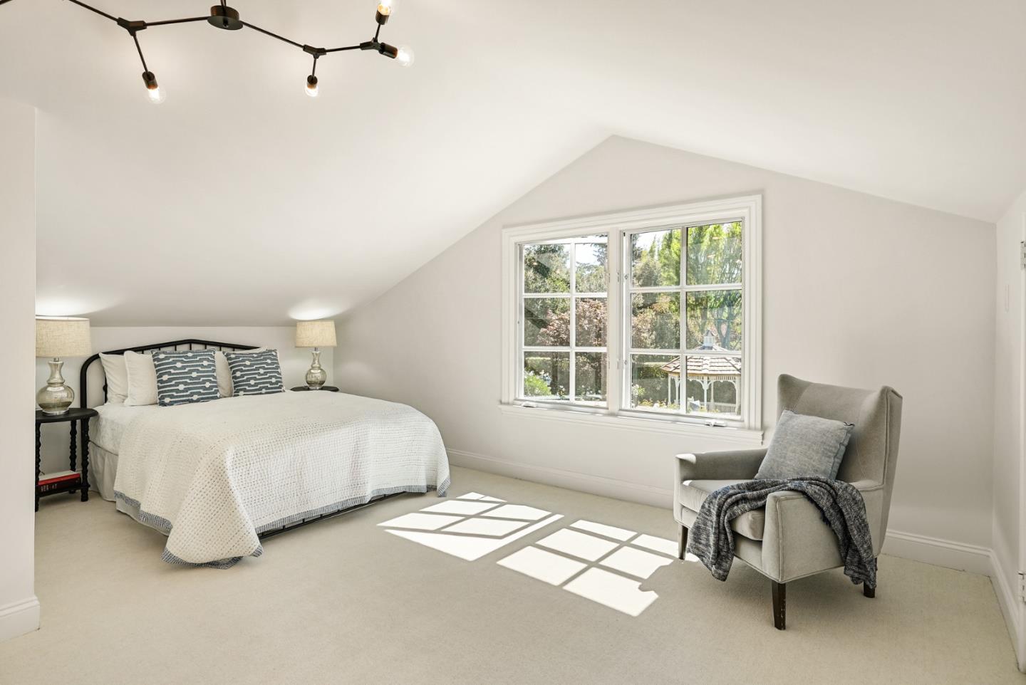 76 Catalpa Drive Atherton, CA 94027 - Photo 27 of 52 a bedroom with bed and a window