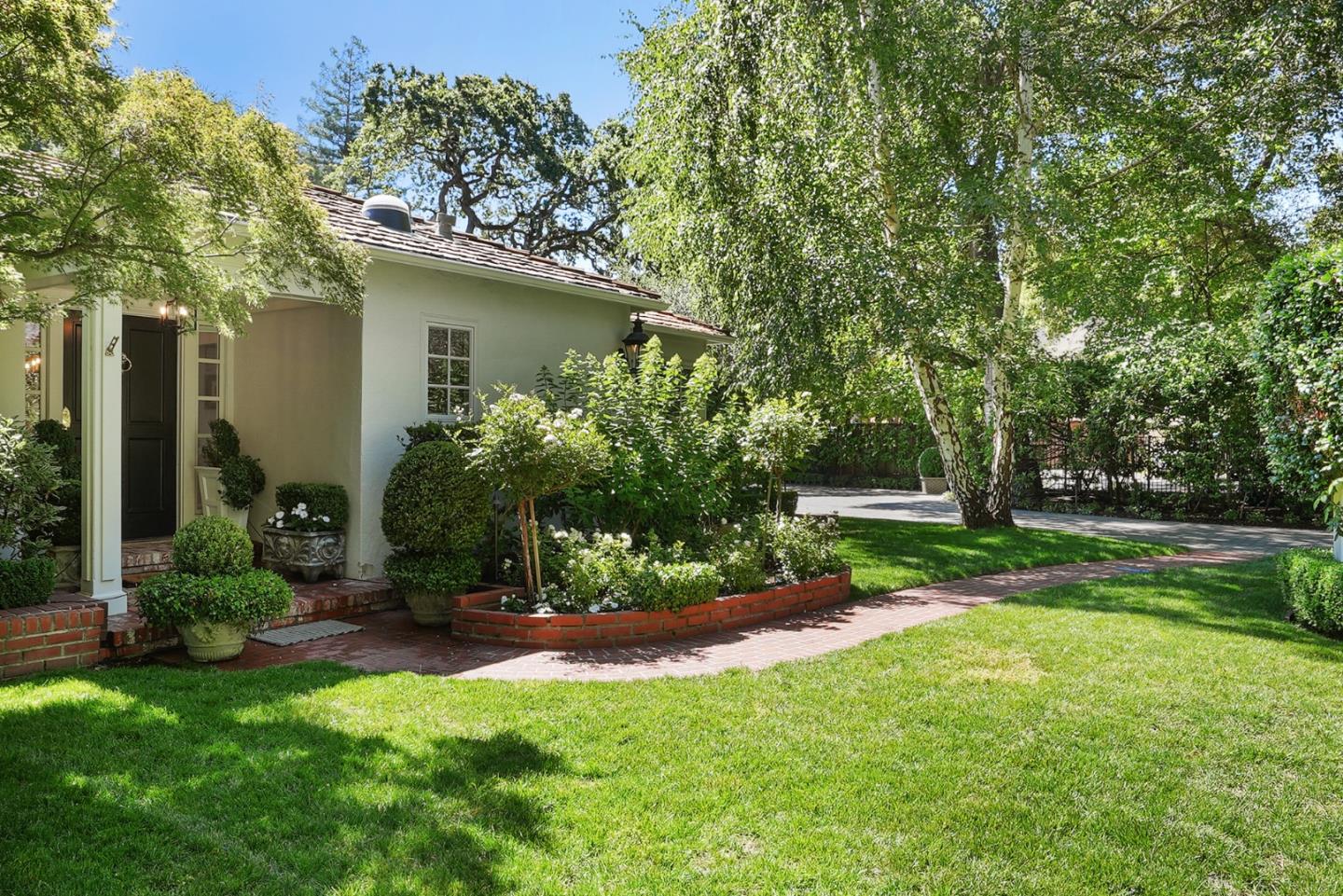 76 Catalpa Drive Atherton, CA 94027 - Photo 4 of 52 a view of a house with a yard and tree s
