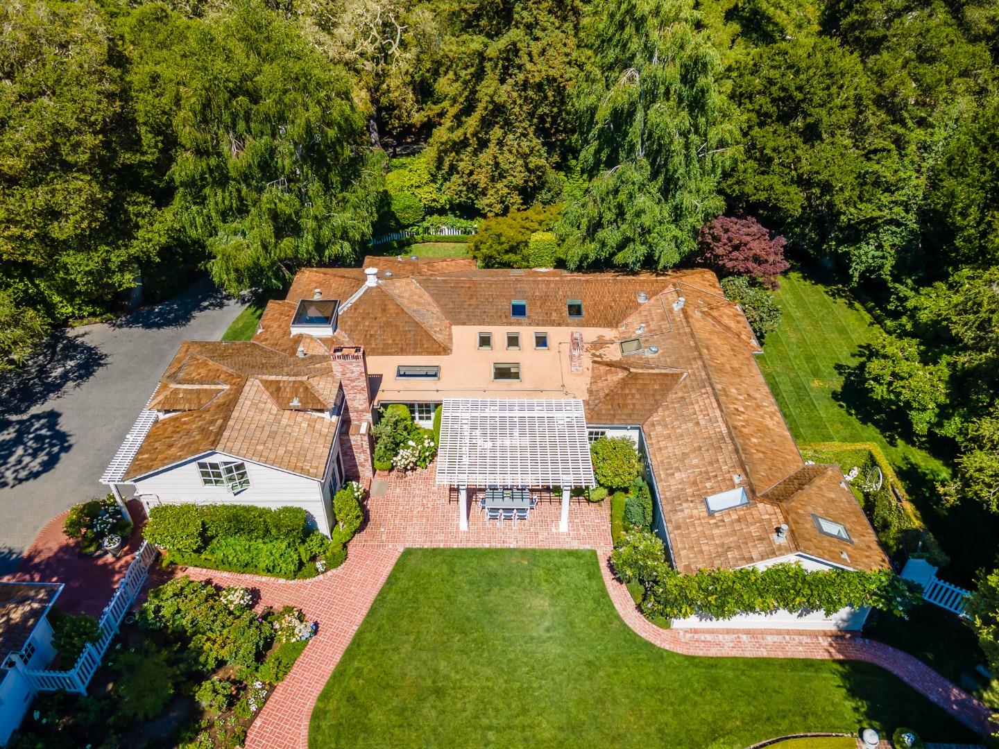 76 Catalpa Drive Atherton, CA 94027 - Photo 49 of 52 an aerial view of a house