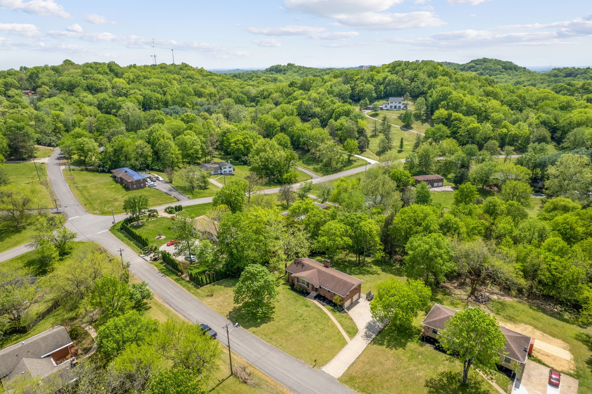 705 Vanoke Drive Madison, TN 37115 - Photo 36 of 40 an aerial view of residential houses with outdoor space and trees