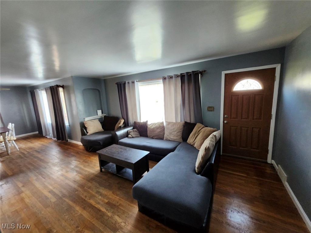 3205 Center Road Ashtabula, OH 44004 - Photo 11 of 29 Living room with dark hardwood / wood-style flooring
