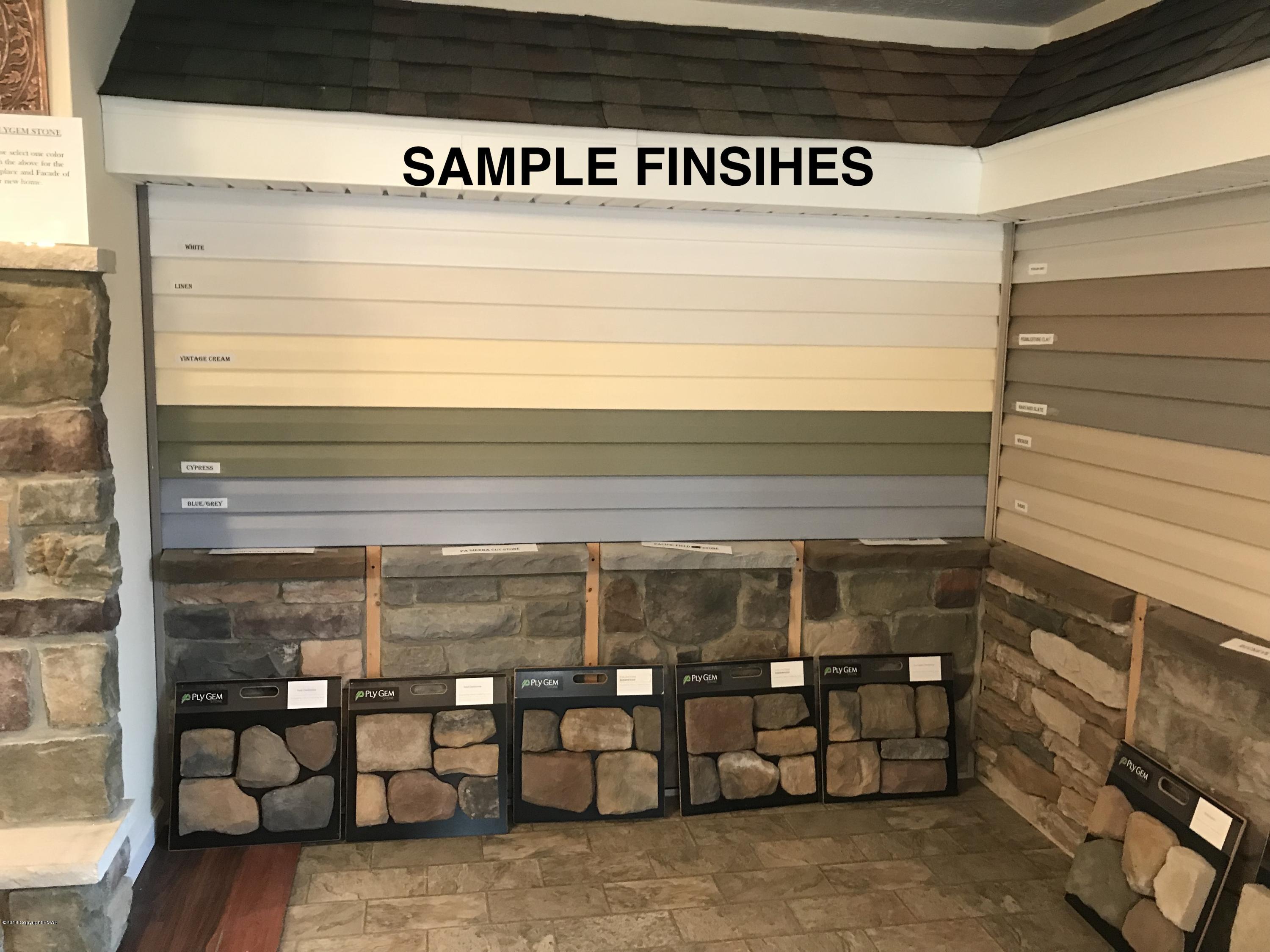 Lot 304 Middle Road Tannersville, PA 18372 - Photo 5 of 8 SAMPLE FINISHES