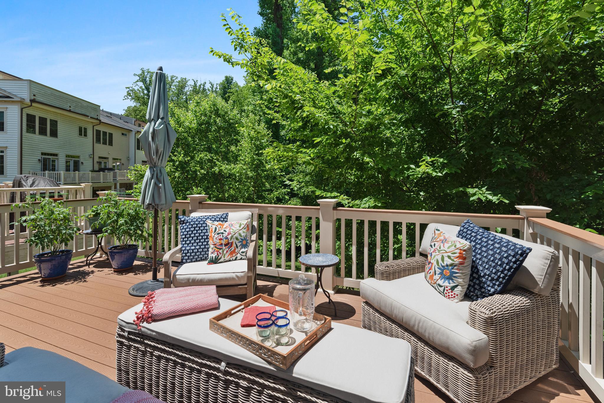 138 Merrimack Way Arnold, MD 21012 - Photo 15 of 50 a balcony with furniture and garden view