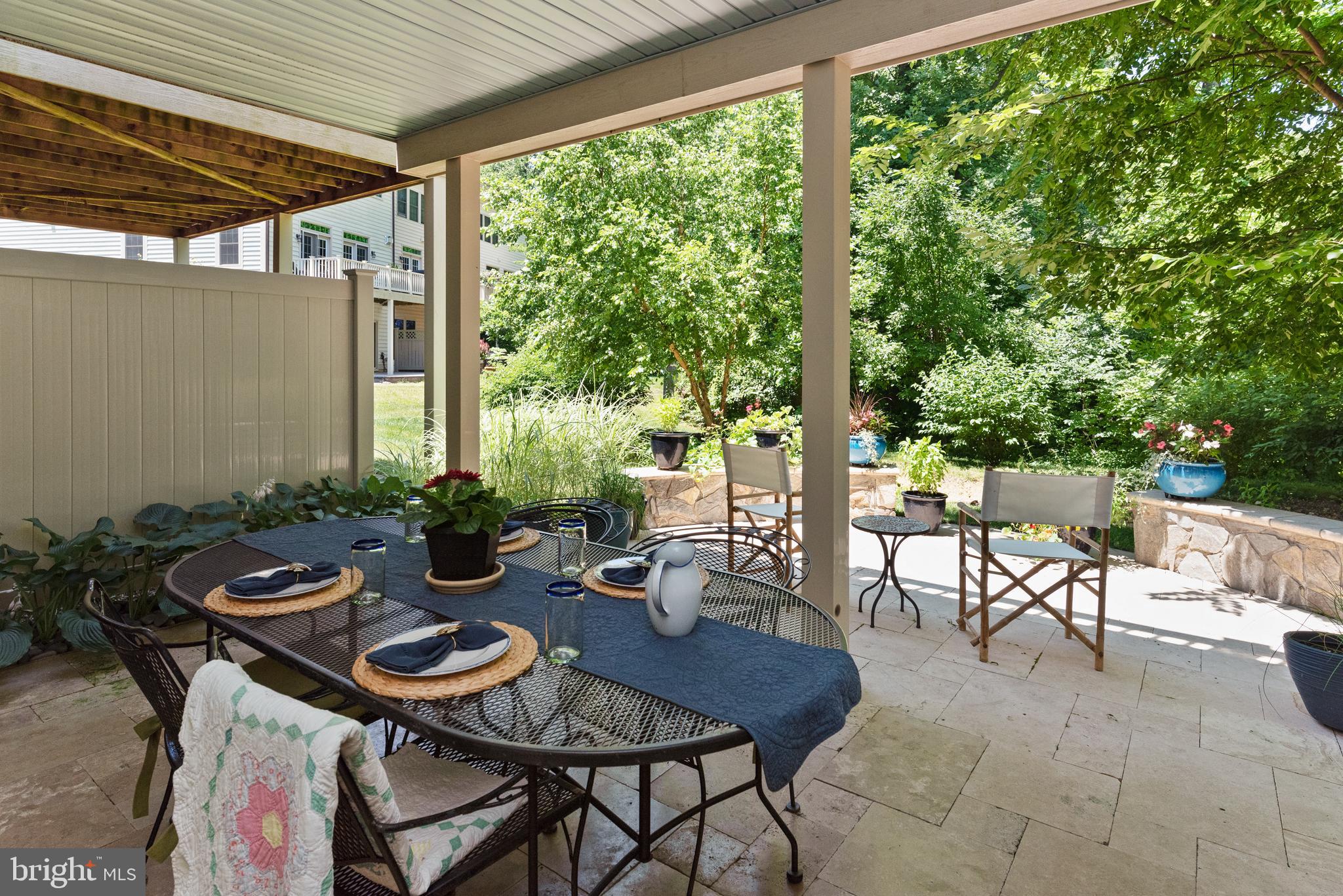 138 Merrimack Way Arnold, MD 21012 - Photo 50 of 50 a view of a patio with a dining table and chairs
