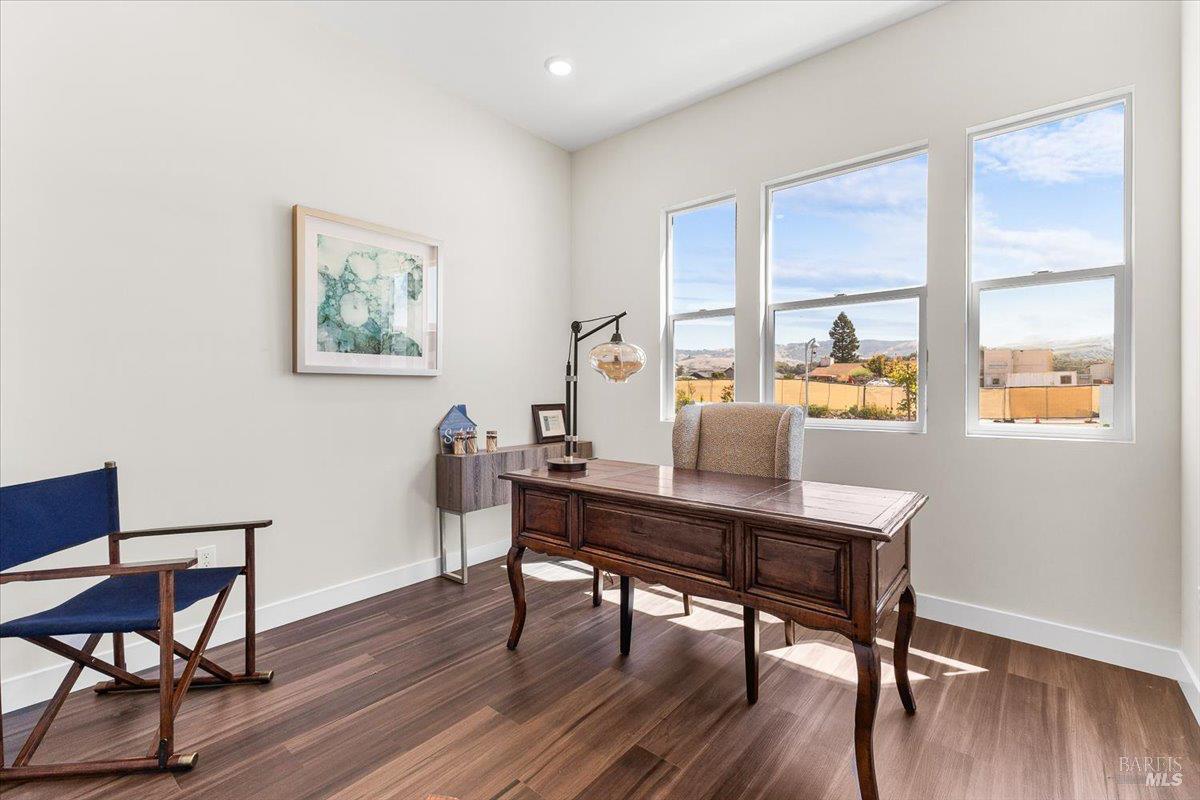 7301 Willowglen Drive Rohnert Park, CA 94928 - Photo 28 of 32 a view of a workspace with furniture and a window