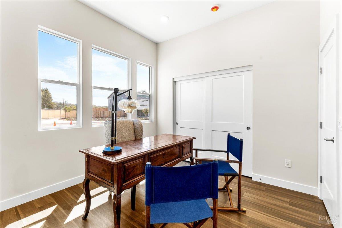 7301 Willowglen Drive Rohnert Park, CA 94928 - Photo 29 of 32 a view of a workspace with furniture and a window