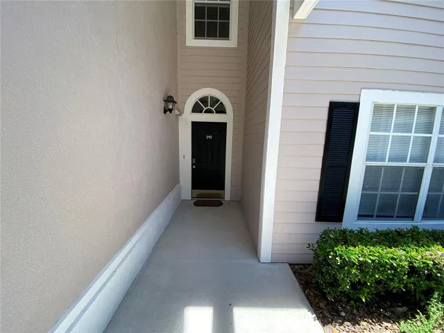 a view of a door of the house