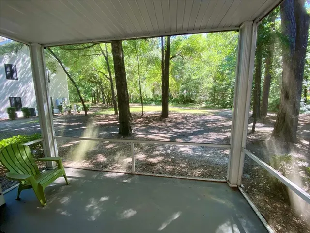 a view of a indoor porch