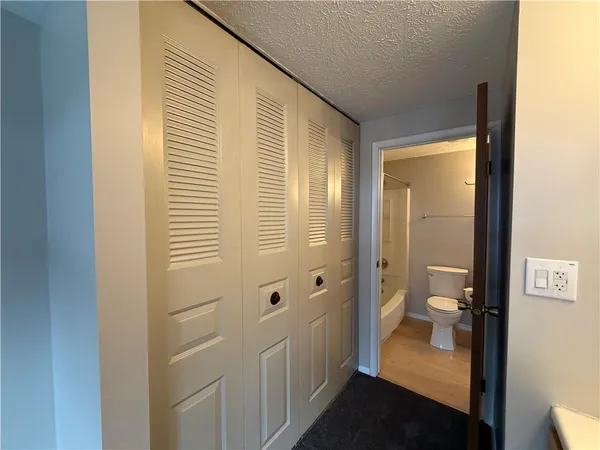 view of a bathroom with a toilet