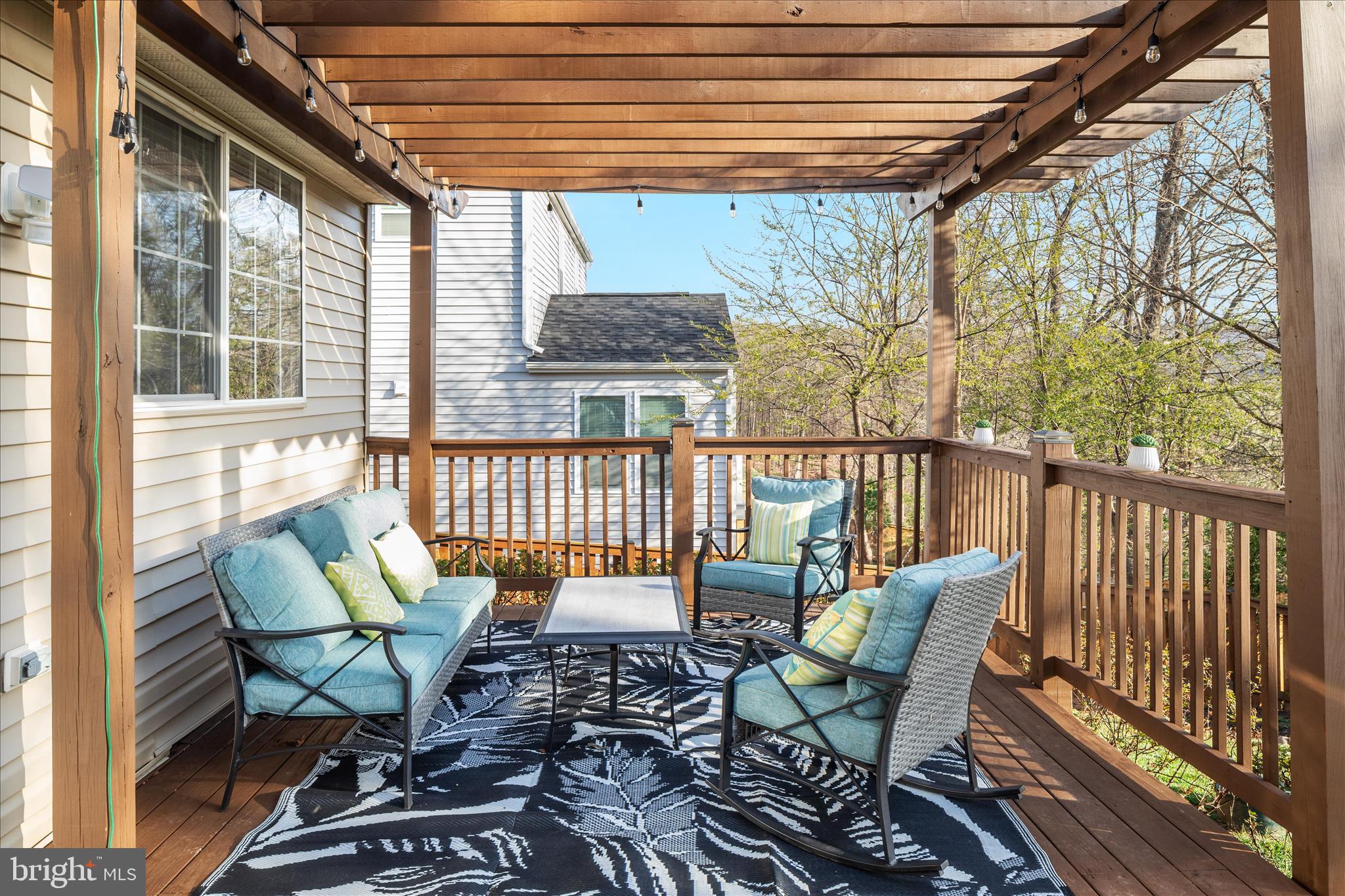 1161 Happy Ridge Drive Front Royal, VA 22630 - Photo 39 of 49 a view of a chair and table in the balcony