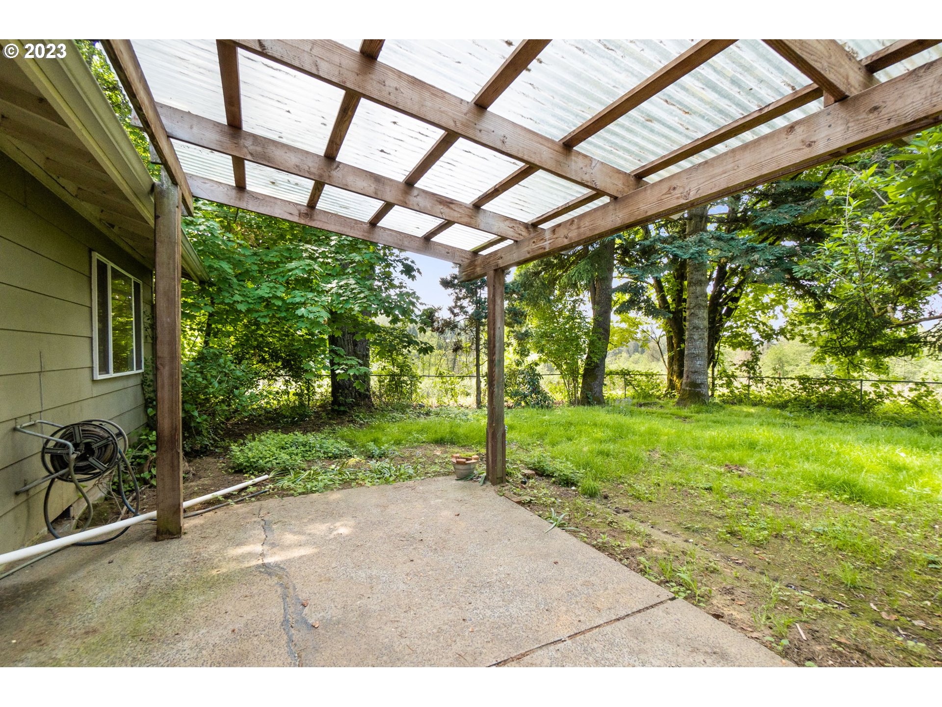 745 Southeast Littlepage Road Corbett, OR 97019 - Photo 23 of 39 a view of a backyard with garden