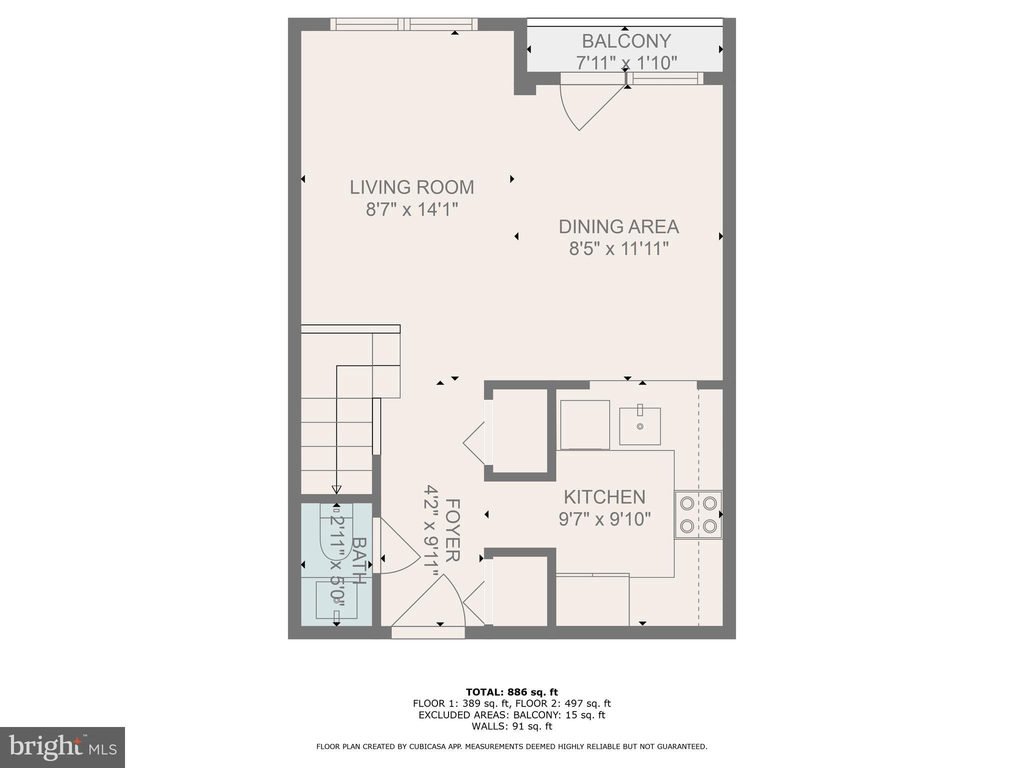123 West Barre Street, Unit 103 Baltimore, MD 21201 - Photo 24 of 26 a picture of a floor plan