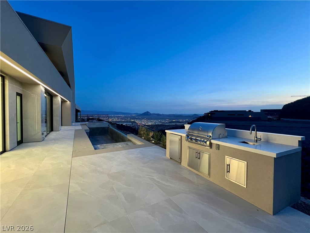 491 Cityview Ridge Drive Henderson, NV 89012 - Photo 13 of 24 Outdoor Kitchen, Pool, Spa, Fire Lounge