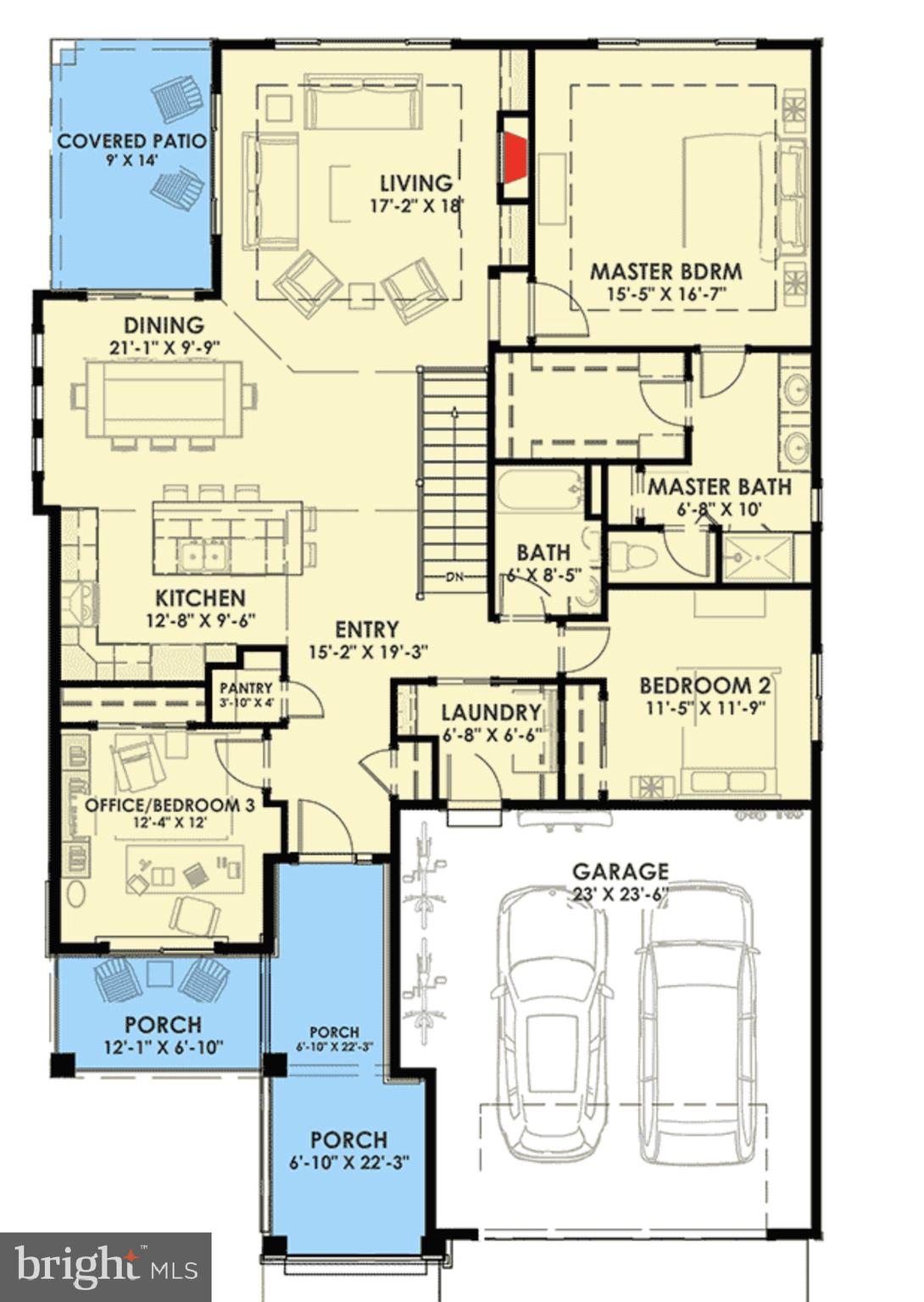 113 Penn Lyle Road Princeton Junction, NJ 08550 - Photo 8 of 24 Example 1807 SQFT - Floor Plan - Main Floor