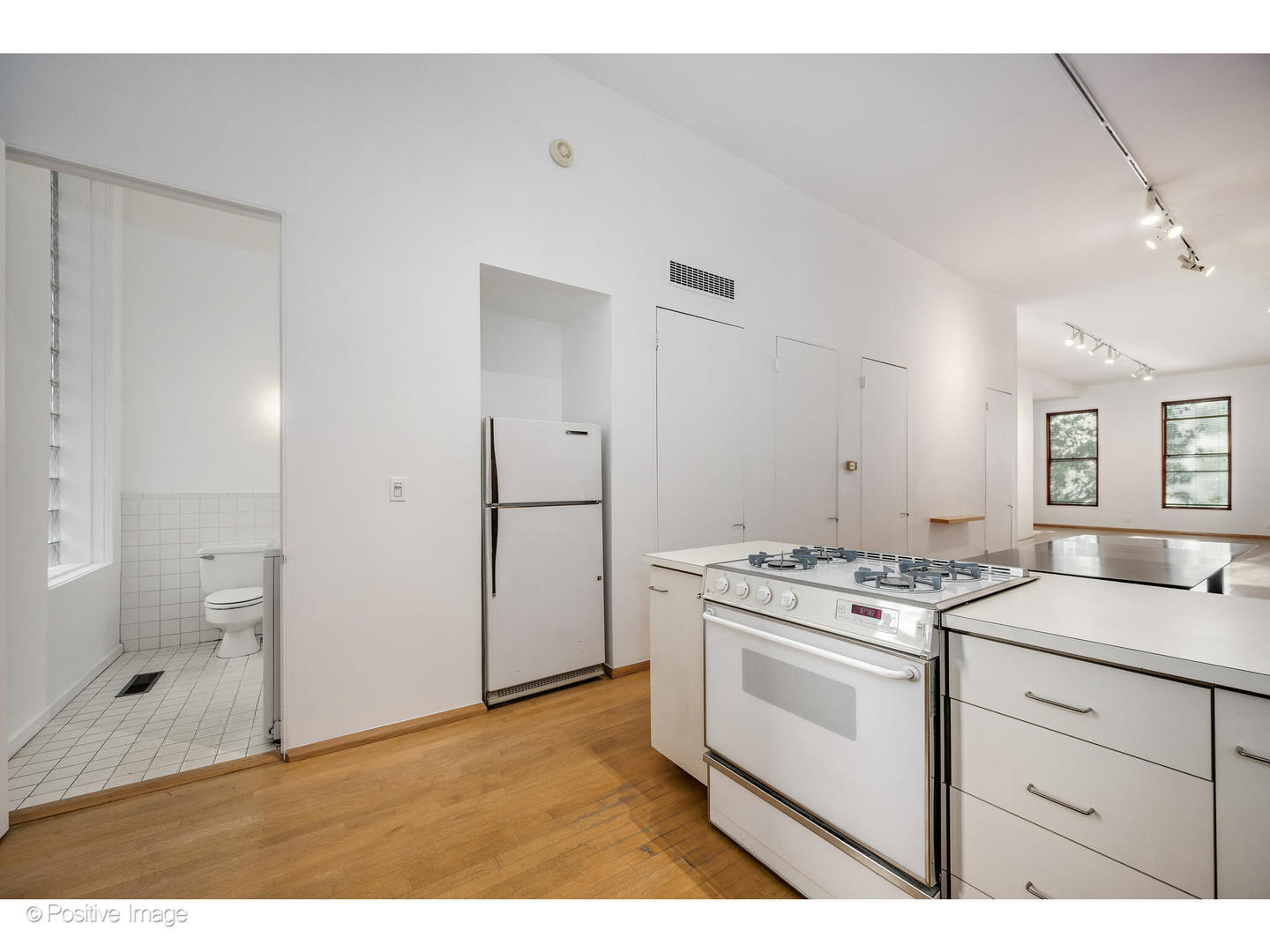 740 North Wells Street Chicago, IL 60654 - Photo 19 of 47 a kitchen with a stove and a refrigerator