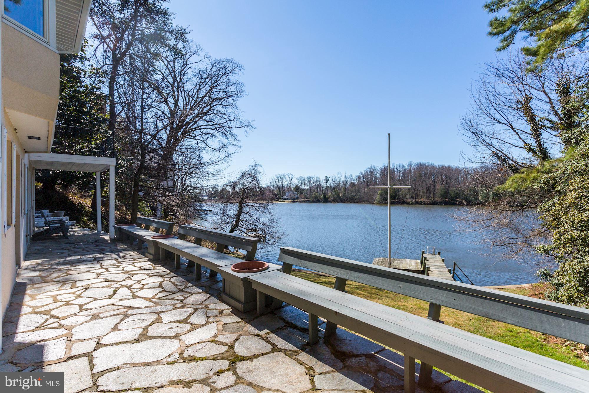 704 Stillwater Road Gibson Island, MD 21056 - Photo 24 of 30 Stone Terrace Overlooking Otter Pond