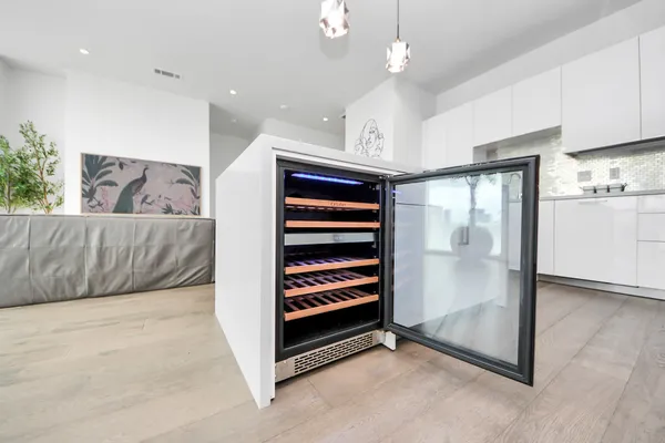 a view of kitchen and hallway