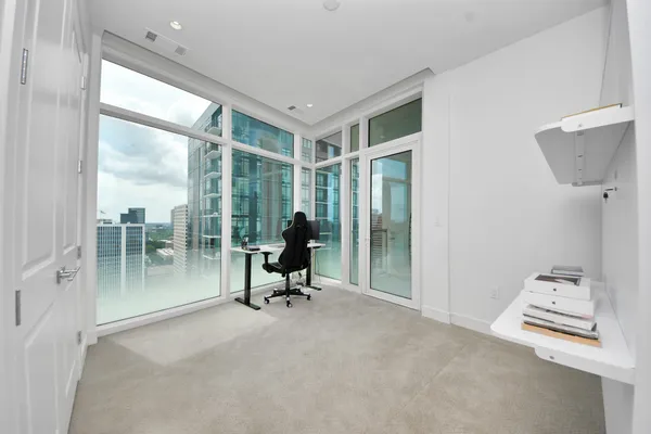 a view of balcony with couch