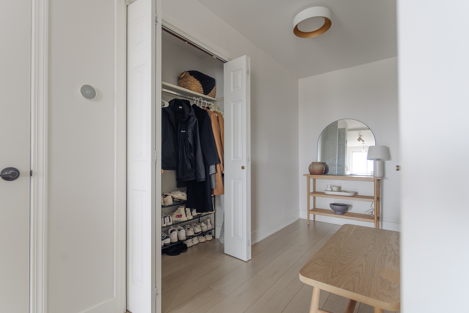 8100 West Foster Lane, Unit 508 Niles, IL 60714 - Photo 36 of 42 a view of walk in closet with clothes and shoes